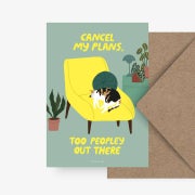 Cancel my plans | postikortti | Typealive