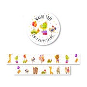 Party Animals | washi | Only Happy Things Stationery