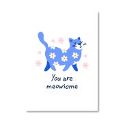 You Are Meowsome | postikortti | Only Happy Things Stationery