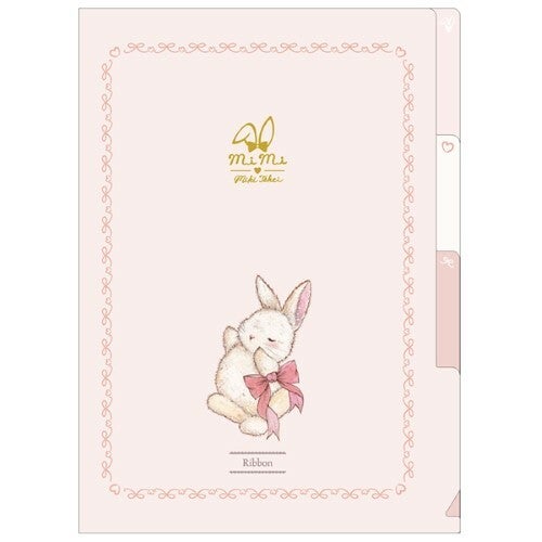 A5 Clear File Ribbon | Clothes Pin File Miki Takei