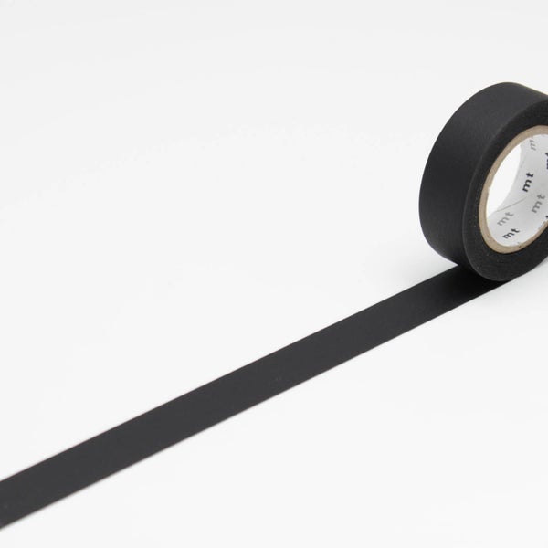 Matte Black / Mt Basic | washiteippi | mt masking tape