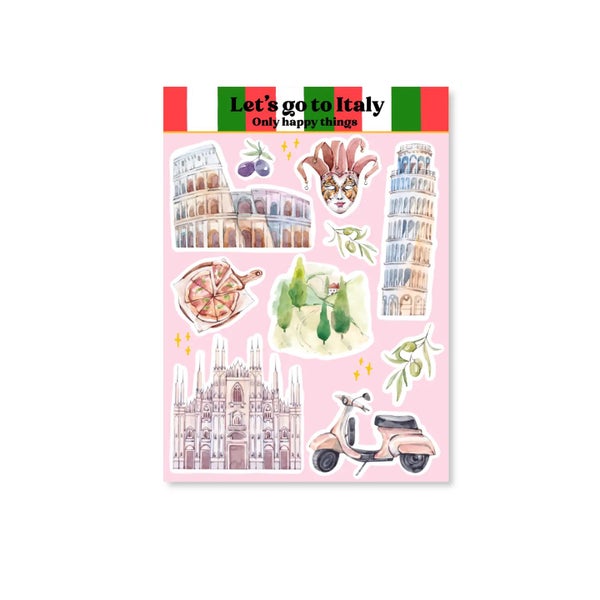 A6 Let's go to Italy | tarrat | Only Happy Things Stationery