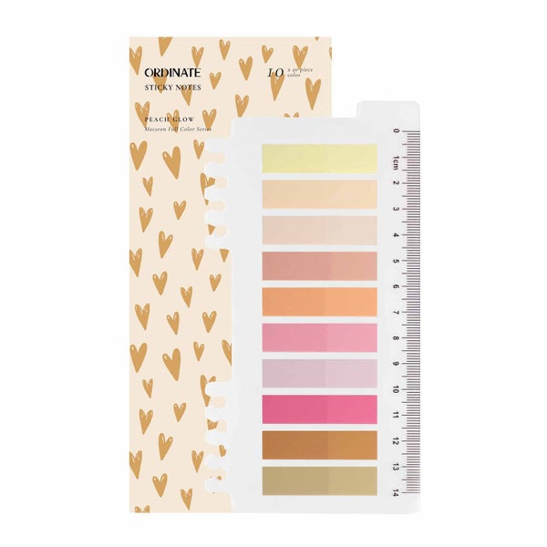 Peach glow | Sticky Strips | Clear Sticky Notes | Ordinate