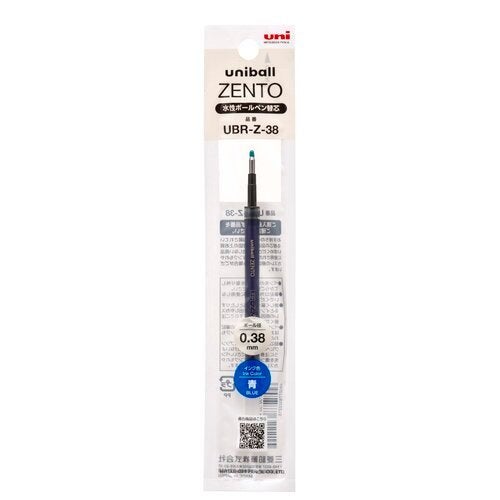 Refill 0.38 Blue Uniball Zento rollerball pen | black