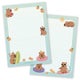 A5 Capybara Beach Day - Double Sided | kirjepaperilehti&ouml;